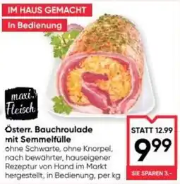 Maximarkt Österr. Bauchroulade mit Semmelfülle Angebot