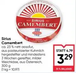 Maximarkt Sirius Camembert Angebot