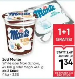 Maximarkt Zott Monte Angebot
