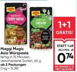 Maximarkt Maggi Magic Asia Würzpaste Angebot