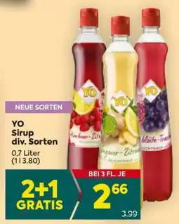 Billa Yo Sirup div. Sorten Angebot