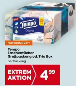 Billa Tempo Taschentücher Großpackung od. Trio Box Angebot
