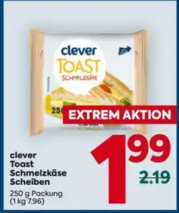 Billa clever Toast Schmelzkäse Scheiben Angebot