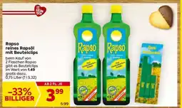 Billa Rapso reines Rapsöl mit Beutelclips Angebot