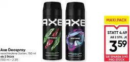 Maximarkt Axe Deospray Angebot