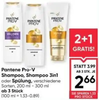 Maximarkt Pantene Pro-V Shampoo, Shampoo 3in1 Angebot