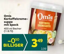 Billa Omis Kartoffelcremesuppe mit Speck Angebot