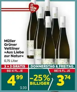 Billa Müller Grüner Veltliner Aus Liebe zur Natur Angebot