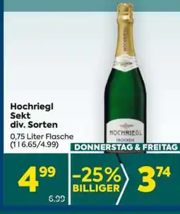 Billa Hochriegl Sekt div. Sorten Angebot