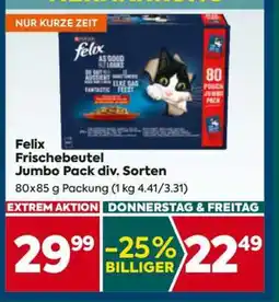Billa Felix Frischebeutel Jumbo Pack div. Sorten Angebot