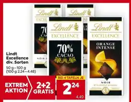 Billa Lindt Excellence div. Sorten Angebot