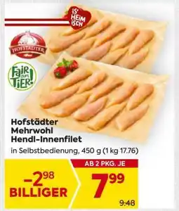 Billa Hofstädter Mehrwohl Hendl-Innenfilet Angebot