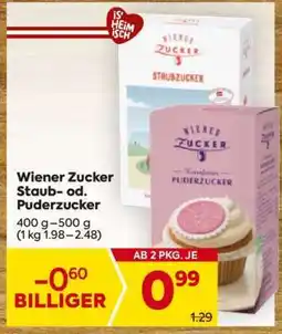 Billa Wiener Zucker Staub- od. Puderzucker Angebot