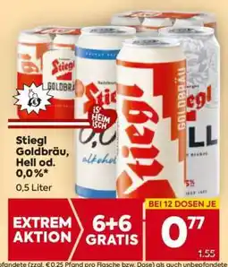 Billa Stiegl Goldbräu, Hell od. 0,0% Angebot