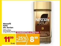 Billa Nescafé Gold div. Sorten Angebot