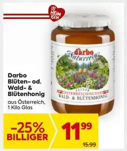 Billa Darbo Blüten- od. Wald- & Blütenhonig Angebot