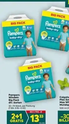 Billa Pampers Windeln Big Pack div. Sorten Angebot