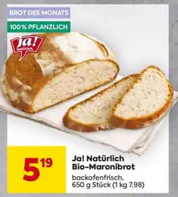 Billa Ja! Natürlich Bio-Maronibrot Angebot