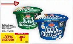 Billa Schärdinger Landfrischkäse div. Sorten Angebot