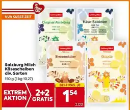 Billa Salzburg Milch Käsescheiben div. Sorten Angebot