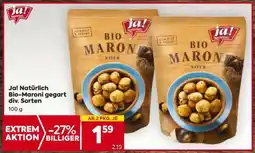 Billa Ja! Natürlich Bio-Maroni gegart div. Sorten Angebot