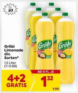 Billa Gröbi Limonade div. Sorten Angebot