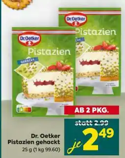 Billa Dr. Oetker Pistazien gehackt Angebot