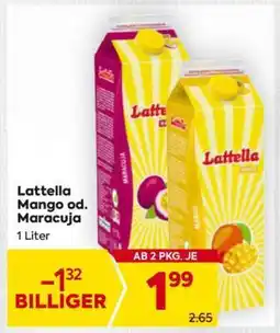 Billa Lattella Mango od. Maracuja Angebot