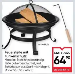 Maximarkt Feuerstelle mit Funkenschutz Angebot
