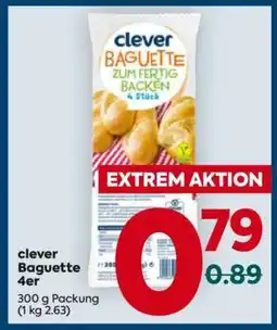 Billa clever Baguette 4er Angebot