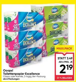Maximarkt Ooops! Toilettenpapier Excellence Angebot