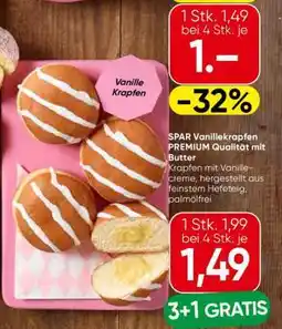 Spar SPAR Vanillekrapfen PREMIUM Qualität mit Butter Angebot