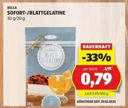 Hofer BELLA SOFORT-/BLATTGELATINE Angebot
