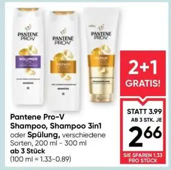 Maximarkt Pantene Pro-V Shampoo, Shampoo 3in1 oder Spülung Angebot