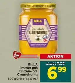 Billa BILLA immer gut Blüten- od. Cremehonig Angebot