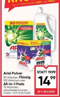 Maximarkt Ariel Pulver Angebot