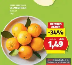 Hofer Clementinen Angebot