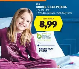 Hofer KINDER-NICKI-PYJAMA Angebot