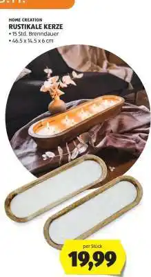 Hofer RUSTIKALE KERZE Angebot