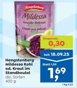 ADEG Hengstenberg Mildessa Kohl od. Kraut im Standbeutel Angebot