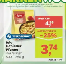 ADEG Iglo Genießer Pfanne Angebot