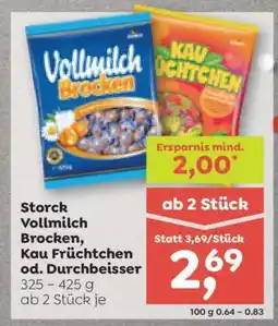 ADEG Storck Vollmilch Brocken, Kau Früchtchen od. Durchbeisser Angebot