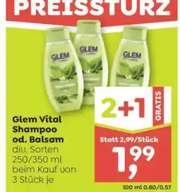 ADEG GLEM VITAL SHAMPOO od. BALSAM Angebot