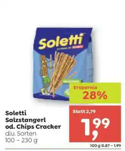 ADEG Soletti Salzstangerl od. Chips Cracker Angebot