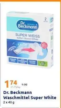 Action Dr. Beckmann Waschmittel Super White Angebot