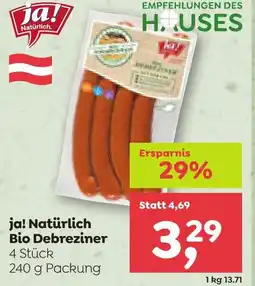 ADEG ja! Natürlich Bio Debreziner Angebot