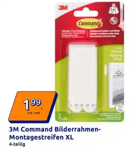 Action 3M Command Bilderrahmen Montagestreifen XL Angebot