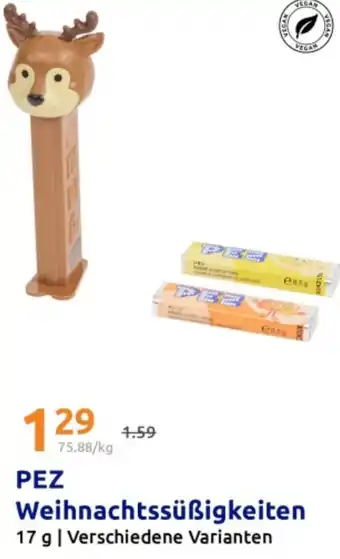 Action PEZ Weihnachtssüßigkeiten Angebot