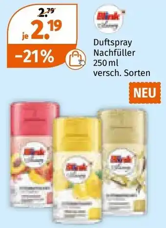 Müller Duftspray Nachfüller Angebot