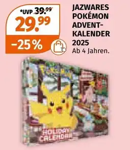 Müller Jazwares pokémon advent- kalender Angebot